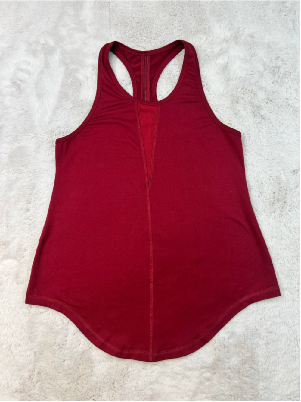 Women's Zyia Active Tank Top Size Medium Red Racerback Mesh Sleeveless